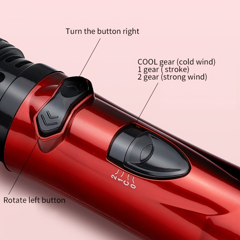 2-in-1 Rotating Hot Air Styling Brush, A Multi-functional Hot Air Comb That Can Create Curls Or Straighten Hair. Achieve Salon-quality Results At Home In One Step-effortlessly Craft Vibrant, Trendy Curls And Y Smooth Hair.
