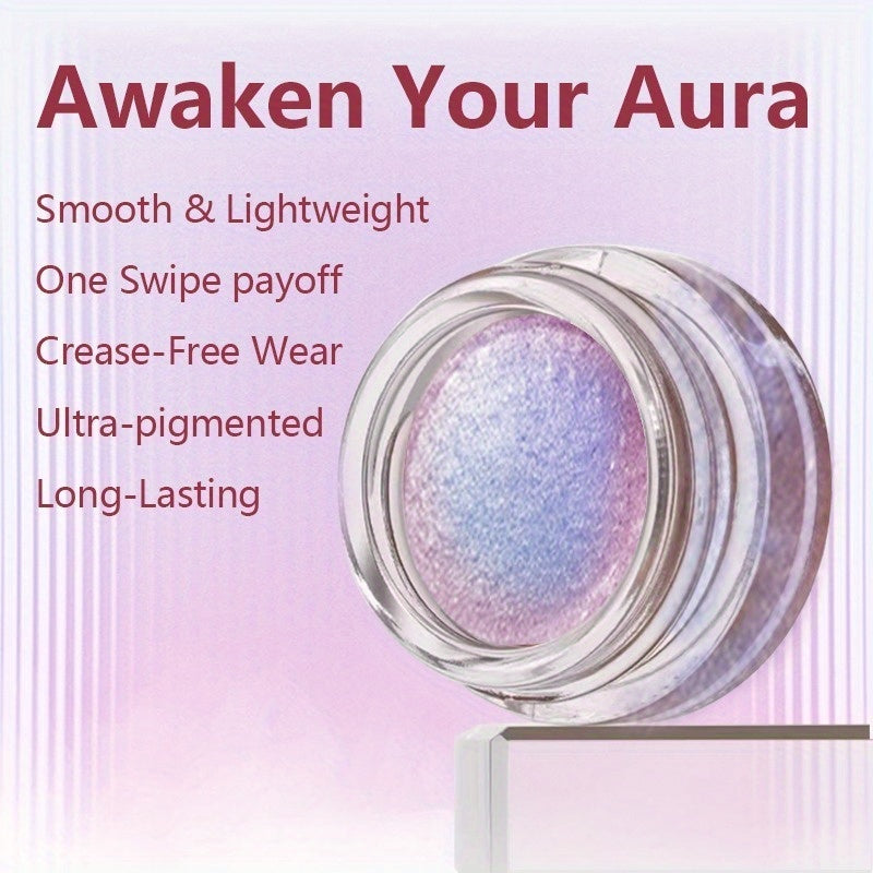 Zahreena Indigo Twilight Gradient Jelly Eyeshadow Gel - Glitter Shimmer, Holographic Finish, Long-Lasting Waterproof Purple Eye Makeup for Parties & Gifts, Longlasting Makeup | Sea Witchery Makeup | Smooth Application, Halloween
