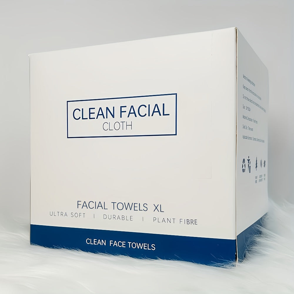 10.24*11.81inch 50/150pcs Disposable Facial Towels, Ultra-Soft, Unscented Cleansing Wipes for Skin Cleaning, Suitable for All Skin Types, Multi-Purpose Makeup Remover And Thick Cleansing Towels -- 50 Sheets Per Box.
