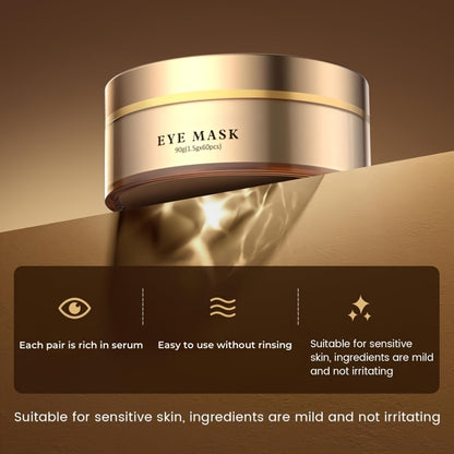 Under Eye Masks with Caffeine & Collagen 60 or 120 Pcs - Hydrating Eye Patches with Niacinamide Hyaluronic Acid for Dark Circles Puffiness All Skin Types Unisex