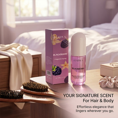 Vanilla Blackberry Perfume Spray for Women 1.7 oz - Alcohol-Free Body Hair Mist EDT, Sweet Gourmand Fruity Amber Musk Long Lasting Feminine Fragrance, Single or 2-Pack Gift