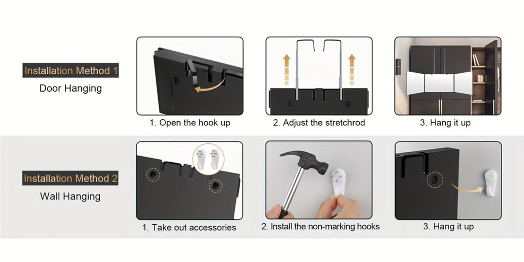 360-Degree Viewing Angle Hair Cutting Mirror, 3-Way Self Haircut Mirror with Clear Anti-Fog HD Glass, USB Rechargeable, Plastic Frame, Beauty And Personal Care Mirror, Wedding Gift, Triple Fold Mirror, Limited Time Discount, Wedding Easter Gifts