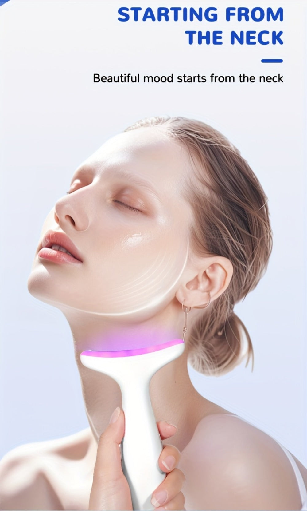 Rechargeable Vibrating Massager, Suitable for Face and Neck - USB Charging, Lithium Battery, Adjustable Strength Skincare Tool, Ideal Gift for Women, Neck Massage Device, Modern Beauty Equipment, Durable Skincare Device, Vibrating Face Massager, Eye Massa
