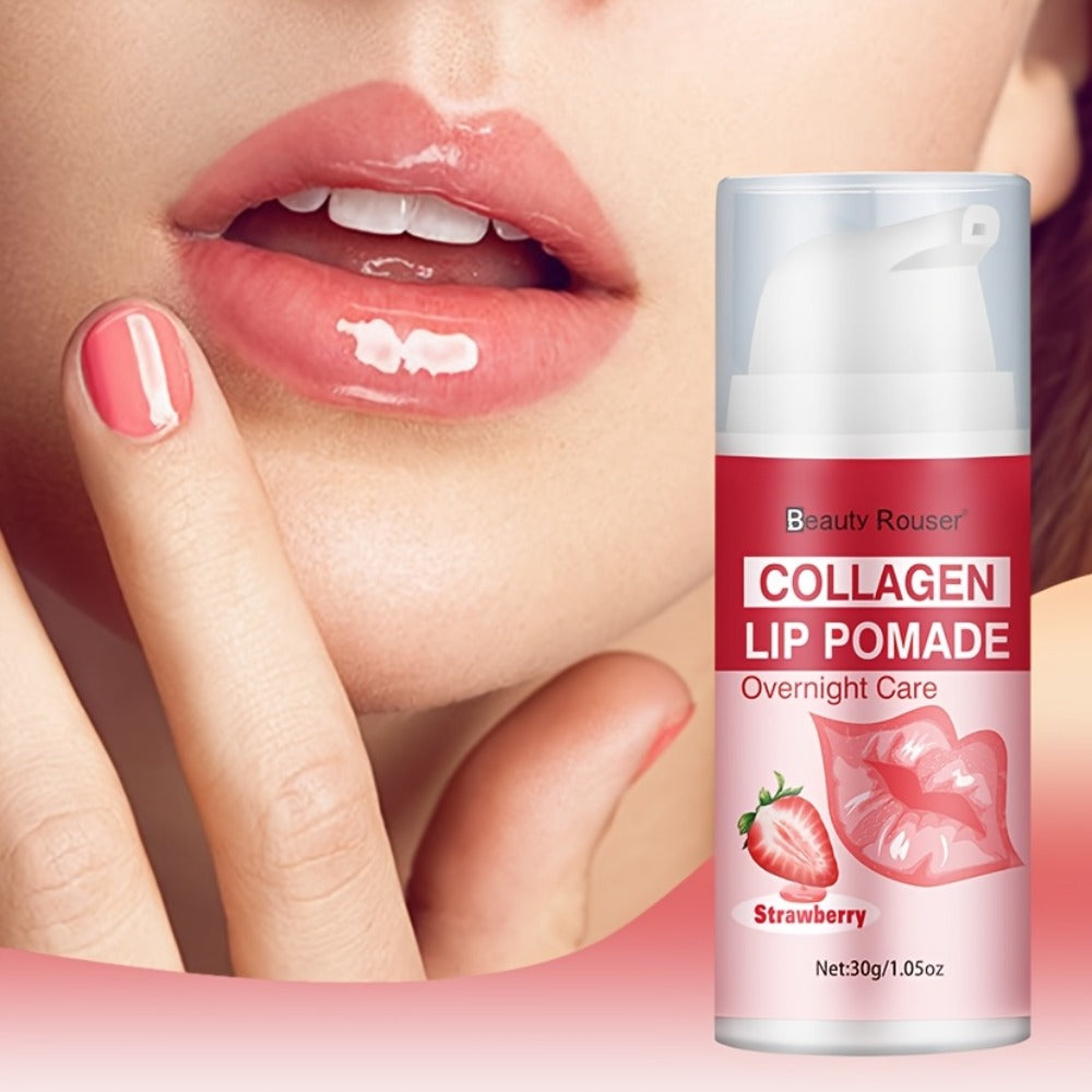 [Lip Essence Hydration] 30g Collagen Moisturizing Lip Essence - Plumps Lips, Day and Night Lip Care, Deep Hydration, Nourishes Dry Lips, Long-Lasting Moisture, Reveals -Clear, Hydrated Lips, Suitable for All Skin Types