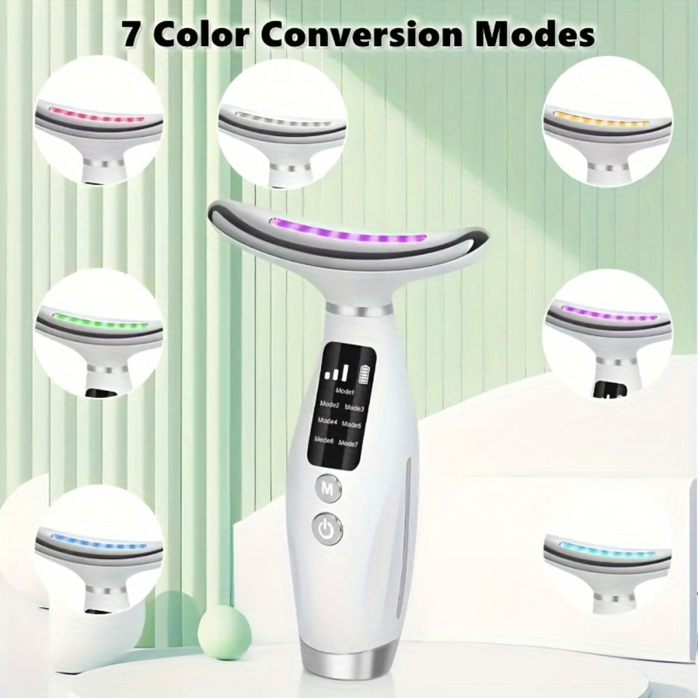 A Rechargeable Beauty Device for The Face And Neck with 7 Massage Modes, Making It The Perfect Gift for Women And Girls. Gift for Mom on Mother's Day
