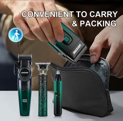 Electric Grooming Kit for Men — Hair Clipper, Electric Shaver, Beard Trimmer & Nose Hair Trimmer Set, Gradient Design, 1/2/4-Piece Options, Gift for Husband, Boyfriend & Dad