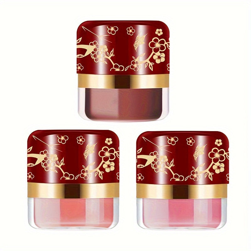 ROUSE Blush 3 Color Set, Containing Pearl Powder And Rose Oil Ingredients, Delicate Powder, Uniform Powder, Light Makeup, Easy to Touch Up Makeup, Suitable for All Skin Tones, Meet Different Makeup Needs, Perfect Choice for Dating Gifts, Easter
