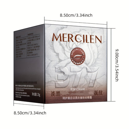 Eye Cream for Dark Circles & Puffiness — MERCILEN Brightening Formula with Niacinamide, Collagen & Plant Squalane, Hydrating & Firming, 25g, for Men & Women