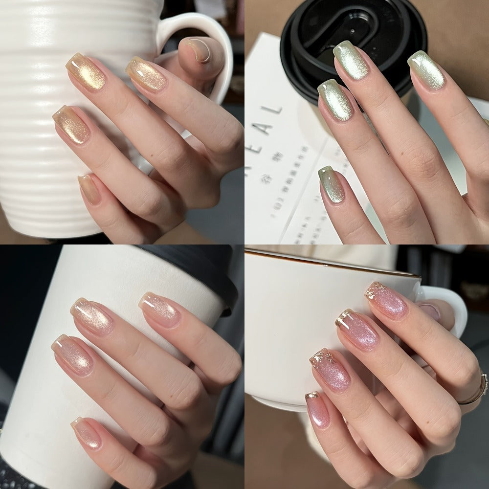 6pcs/set BORN PRETTY Cat Eye Gel Nail Polish, 0.34oz, Flowing Series, Alcohol Free, for Nails DIY