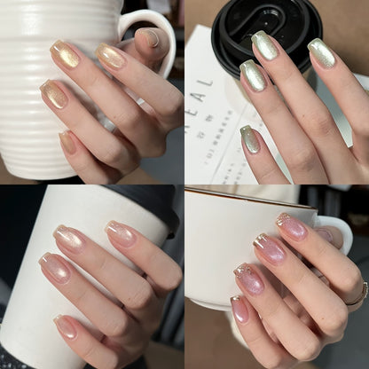 BORN PRETTY Cat Eye Gel Nail Polish 6PCS Flowing Series Magnetic 10ml Alcohol Free Soak Off LED UV - Long Lasting 30 Days DIY Salon Nail Art Set