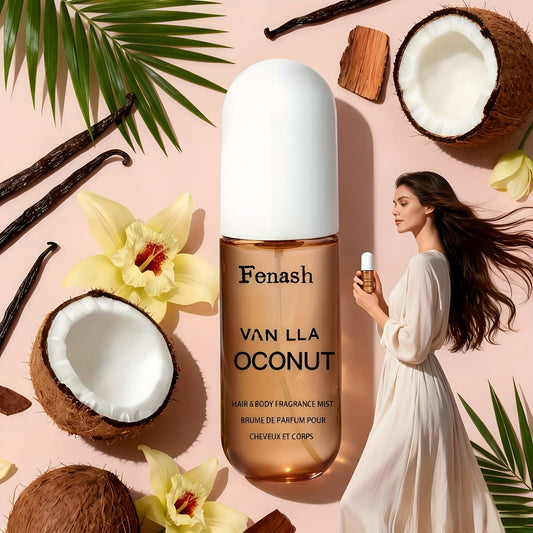 1.7oz Tropical Coconut & Vanilla Beach Perfume Spray - Long-Lasting 10-20% Perfume Concentration, -Based Scent with Coconut Oil-like Freshness, Travel-Friendly Liquid Fragrance for &, Pool, Vacation, Summer Scent (No