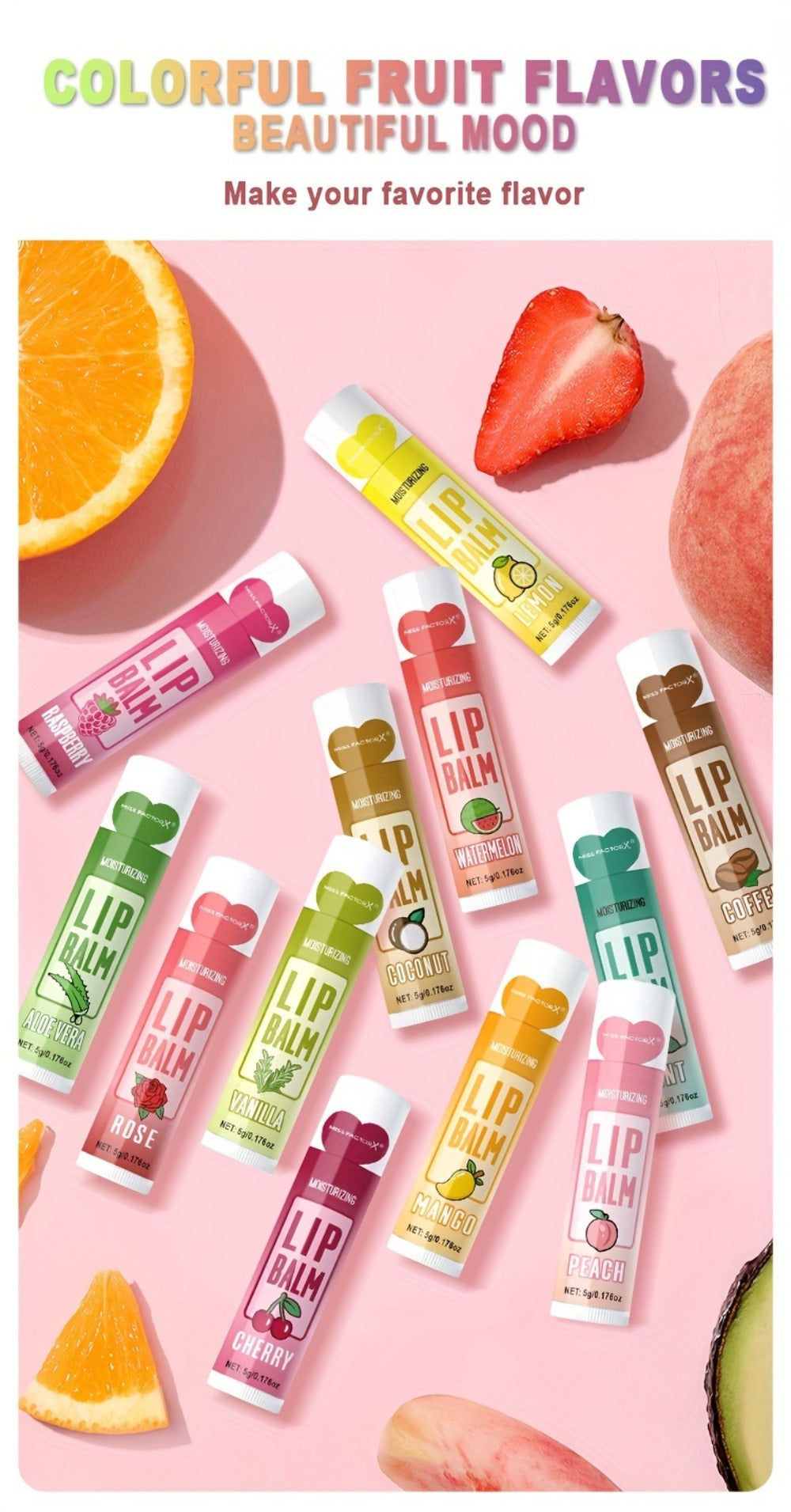Lip Balm Gift Set 120 Pcs - 12 Flavors Moisturizing Lip Butter with Jojoba Oil, Glossy Natural Shine, Long-Lasting Hydration for All Skin Types, Holiday Party Gift