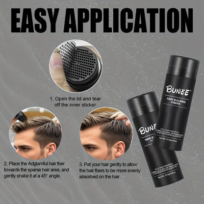 Hair Fiber Powder 27.5g Hairline Powder 2pcs Set — Instant Hair Loss Concealer for Thinning Hair, Parting & Receding Hairline Coverage for Men and Women