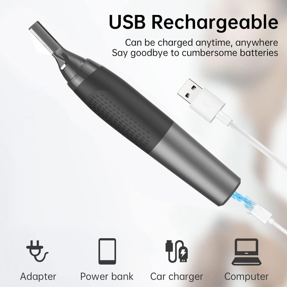 Eyebrow Trimmer for Men, Rechargeable Ear and Nose Hair Trimmer - Electric Detail Trimmer for necklines, sideburns, Ear Hair Trimmer