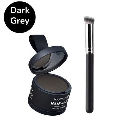 Beard Touch-Up Powder for Men — Instant Gray Coverage & Hair Filler for Beard, Eyebrows, Hairline | Natural Thickness Effect | 5 Colors Available