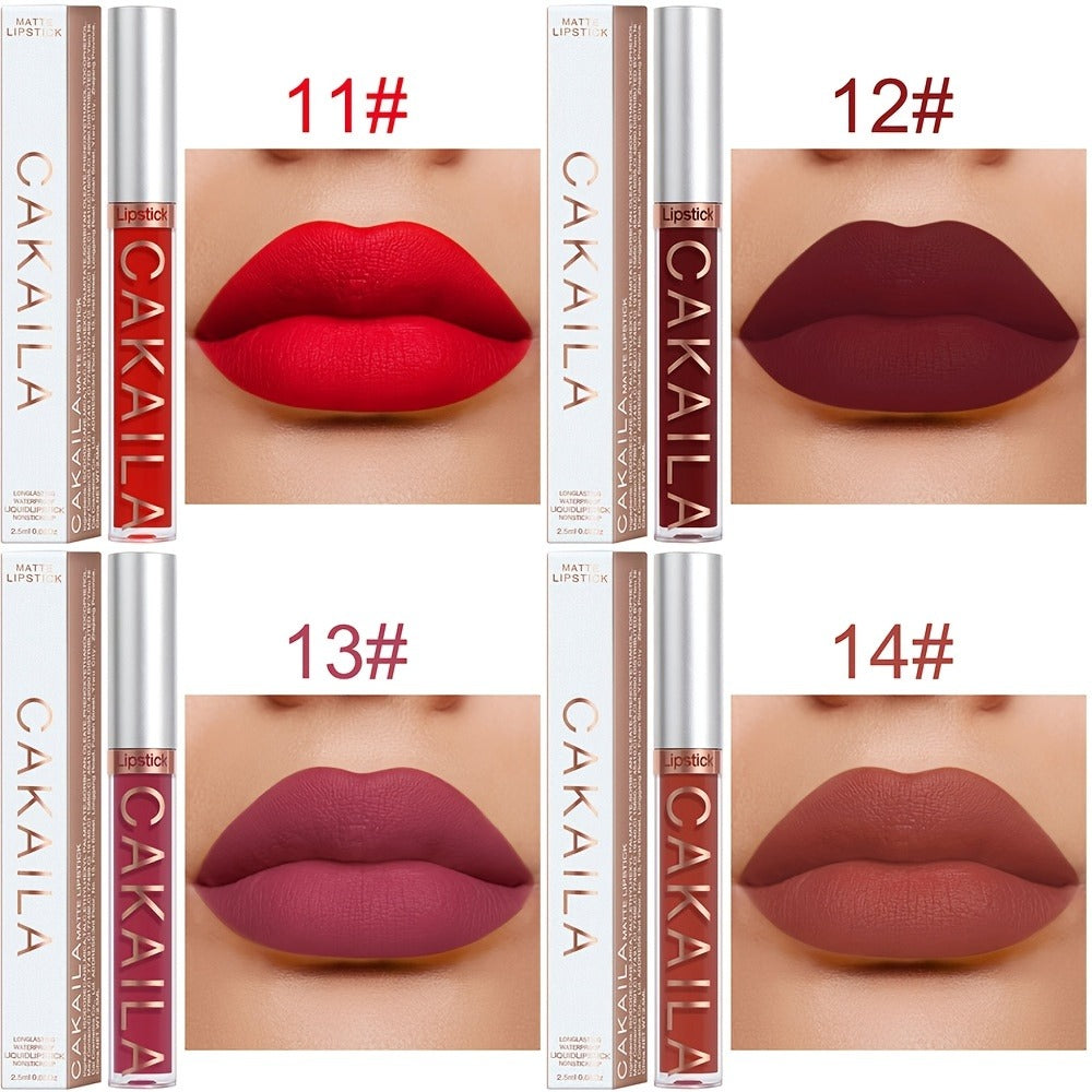 Matte Liquid Lipstick Set 18 Pieces — Long-Wearing Smudge-Proof Formula, Smooth Creamy Texture, Moisturizing All-Day Comfort, Multi-Shade Lip Color Collection for Women