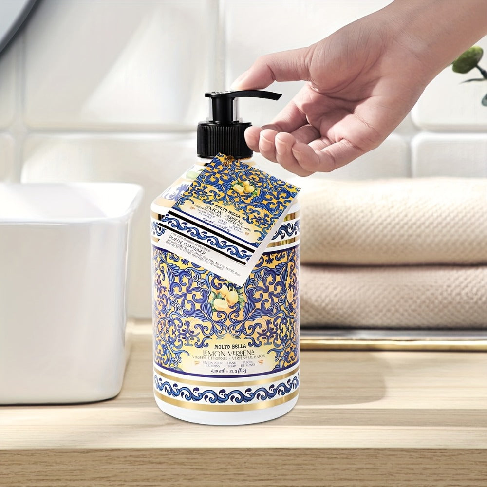 Liquid Hand Soap 2 Bottles 21.3 fl oz Each - Foaming Pump Dispenser with 5 Scents, Moisturizing Gel Formula for All Skin Types, Home Office & Travel Hand Wash