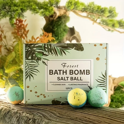 Bath Bomb Gift Set 12 Pack Extra Large - Mixed Essential Oil Bubble Bath Balls with 12 Aromatic Scents, Luxury Spa Fizzy Bath Bombs, Birthday Christmas Gift for Women Men