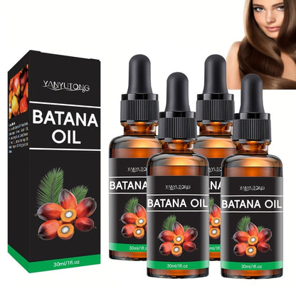 Batana Oil Hair Treatment 30ml - Plant Extract Leave-In Hair & Scalp Essence, Deep Moisturizing, Lasting Fragrance, All Hair Types, 1pc or 4pcs
