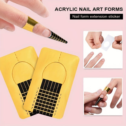 Acrylic Nail Kit for Beginners - 12 Color Glitter Acrylic Powder Set White Clear Pink Nail Extensions Professional Manicure Tools & Acrylic Supplies for Women