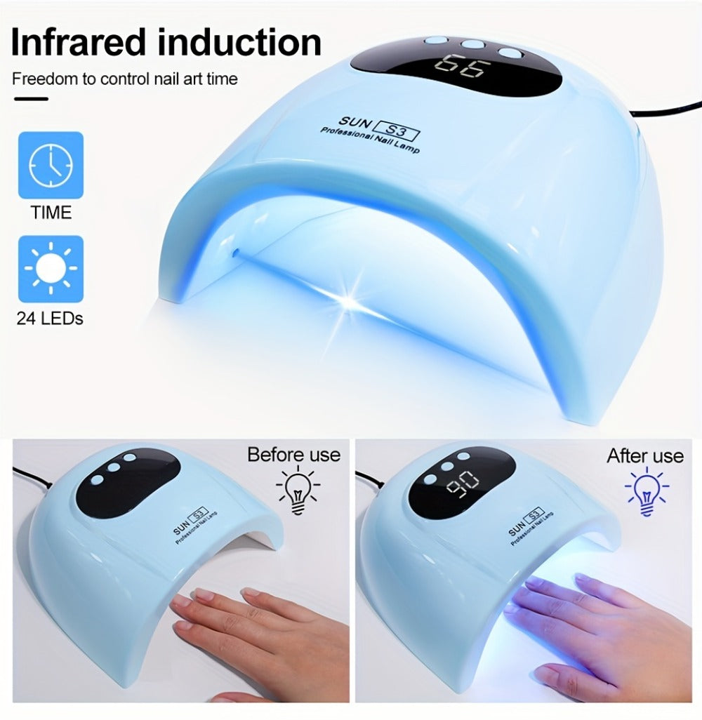 USB Nail Dryer Nail Art Lamp Nail Lamp for Drying Nail Lamp Drying Polish Varnish Professional Gel Polish Drying Lamp for All Gel Nail Polish Manicure Pedicure Salon Tools for Smart Lamp Wholesale Professional Nail Art Drying Lamp