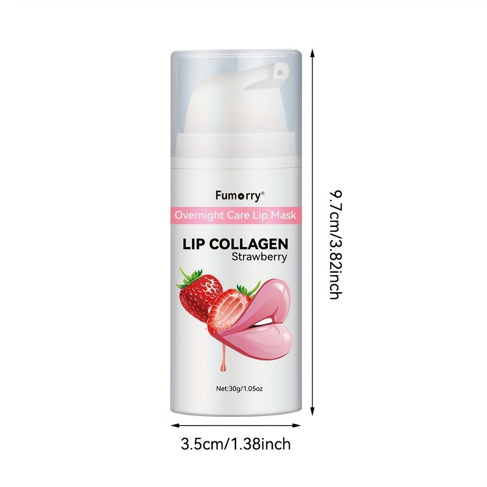 CollagenPlump Lip Mask - Moisturizes Night Care Revitalize Your Lips, Repairs, and Protects Dry, Cracked Lips - Large capacity 30g