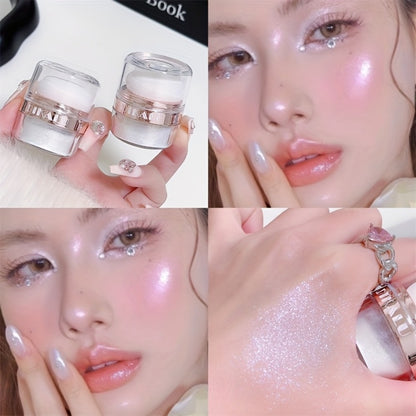 Highlight Powder Set 3pcs - Glitter Fairy Body Shimmer Powder, Radiant Sparkle Highlighter for Face & Body, Buildable Medium Coverage, Bridal Wedding Festival Makeup