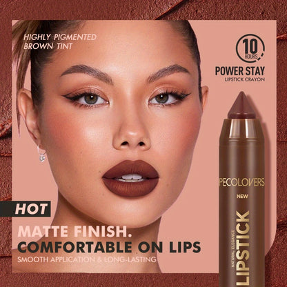 Matte Lip Liner Set 6 Pcs – Long Lasting Smooth Contouring Non-Smearing Lip Pencil, Various Shades to Outline & Fill Lips, Precise Definition for All Skin Tones