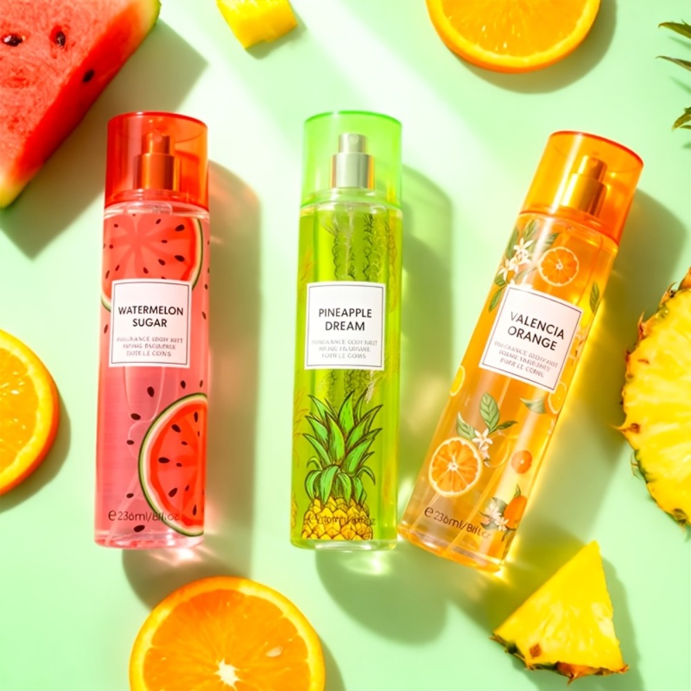 Body Spray for Women 4-Pack 8.4oz Each - Floral & Fruity Hair & Body Fragrance Mist Set 20 Scents Long Lasting Daily Use Gift