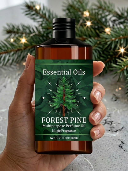 Pine Essential Oil 100ml Pure Natural Therapeutic Grade Glycerin Jojoba for Skin Hair Nail Care Massage Aromatherapy Diffuser Men Women Gift