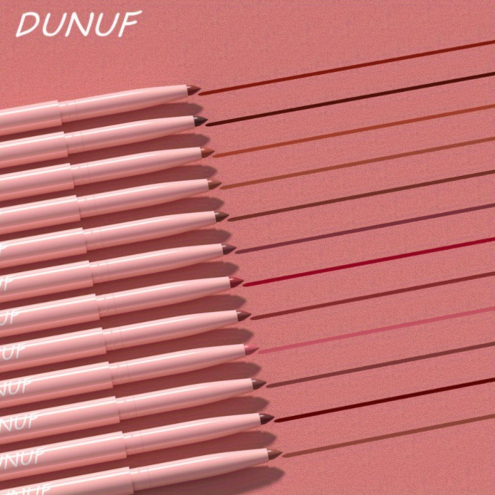 Lip Liner and Lipstick Set 12pcs Matte Waterproof Long Lasting Easy Apply Lip Pencil Lip Color Kit for Women Holiday Gift