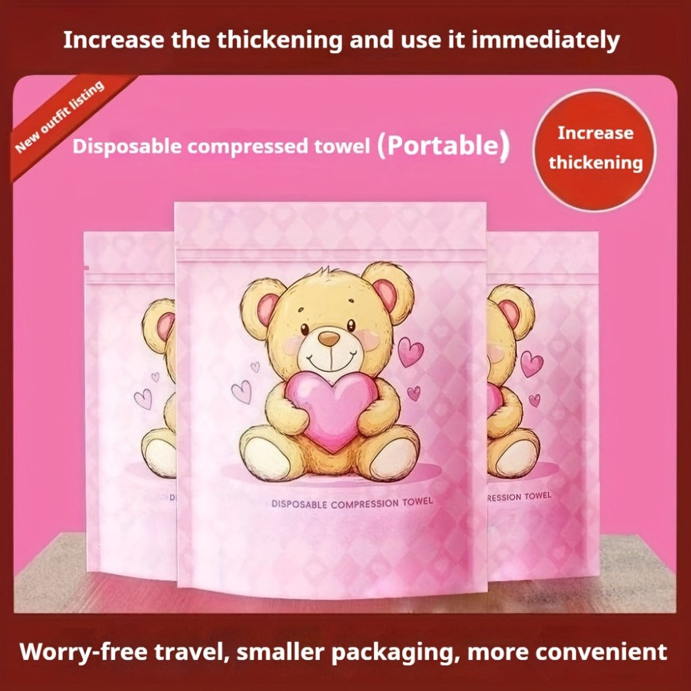 3 Packs Of 60 Disposable Face Towels, Enlarged And Thickened Convenient Compressed Towel Travel Pack, Very Suitable For Essential Water-absorbing And Convenient Face Towels When Going Out, Traveling And On Business Trips