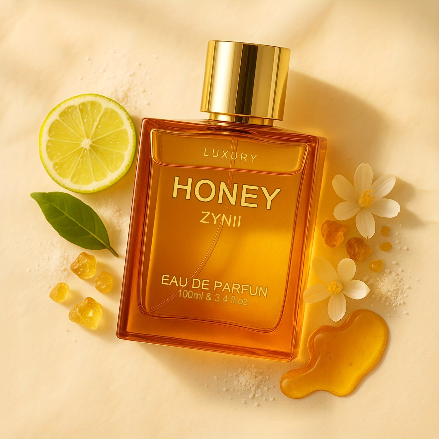 Unisex Honey Agarwood Perfume - 3.4oz Long-Lasting Arabic Unisex Cologne, Vegan and Ethically Made, Vanilla Bergamot Patchouli Fragrance, Honey Perfume Oil, Luxury Fragrance Gift, Valentine's Day Gift