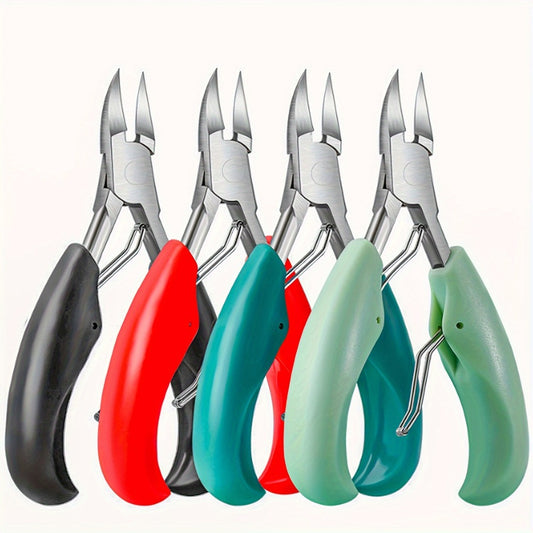 Toenail Clippers for Thick Nails & Ingrown Toenails 3 Pack - Sharp Curved Blade Podiatrist Nail Clipper for Men Women Seniors Professional Pedicure Tool