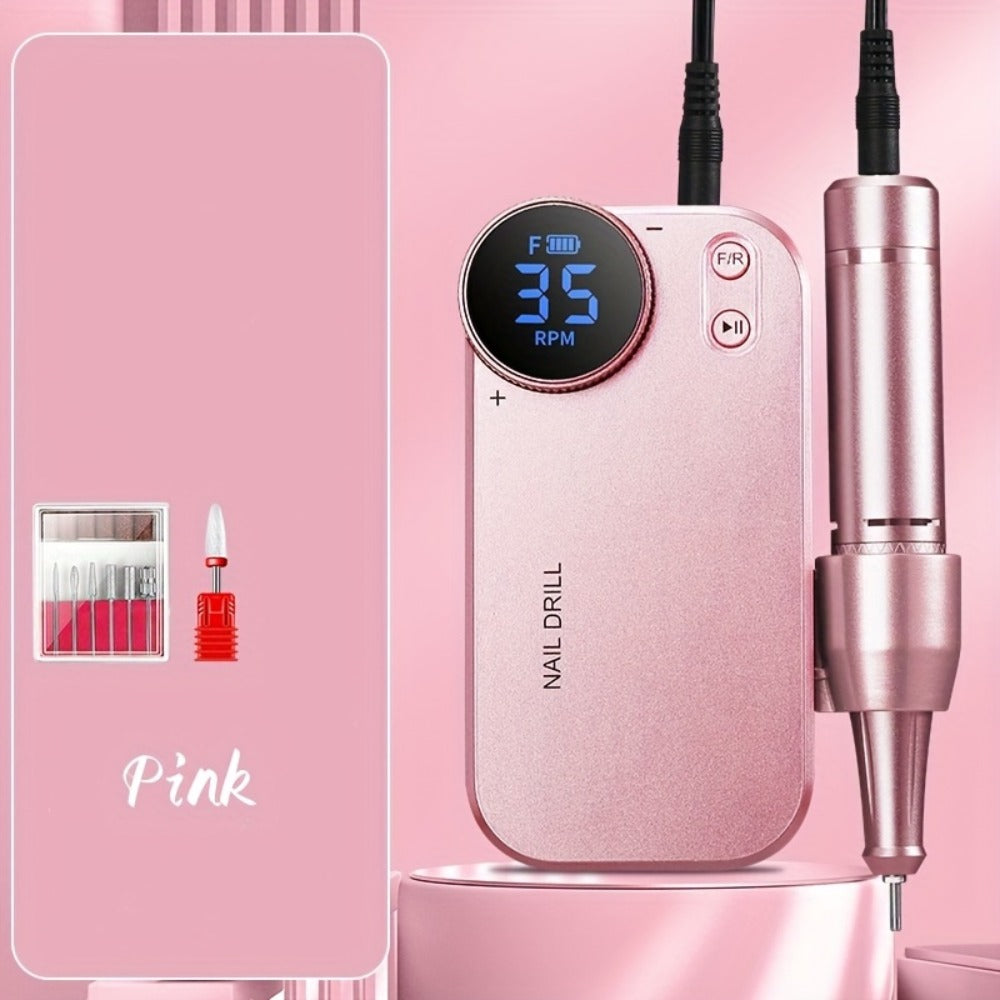 High-power Electric Nail Polisher And Nail Remover For Home And Salon Use, Rechargeable Nail Polishing Machine For Manicure, Pedicure, And Dead Skin Removal, A Perfect Gift For New Year And Christmas.