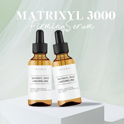 Matrixyl 3000 + Argireline Firming Serum with Collagen, Hyaluronic Acid & Peptides — Anti-Aging Wrinkle Smoothing Moisturizing Face Serum, Alcohol-Free, 30ml / 1 fl oz