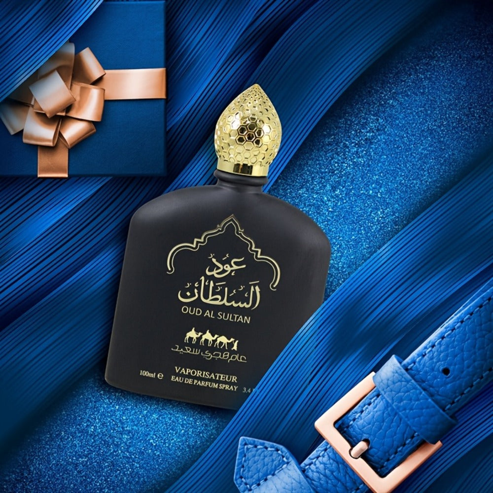 Men's Cologne Arabic Dubai Oud Eau de Parfum — Long Lasting Woody Floral Fruity Fragrance 3.38 oz | Middle Eastern Scent for Date Night, Office & Gifting