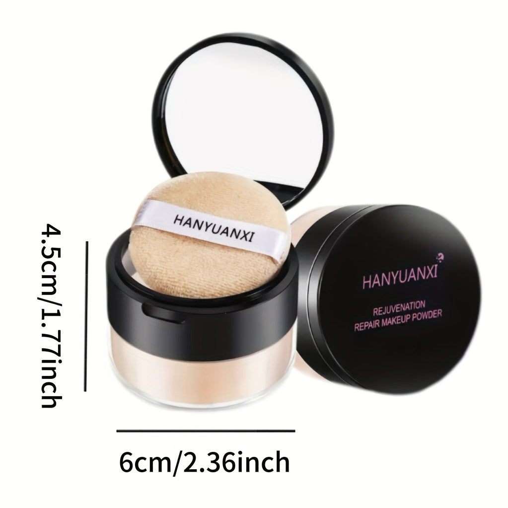 Set of BB Cream Foundation And Luxury Setting Powder (Comes with Brush And Powder Puff) That Is Waterproof And Long-Lasting, Offers a Matte End, Moisturizes, Controls Oil, Has a Smooth Formula