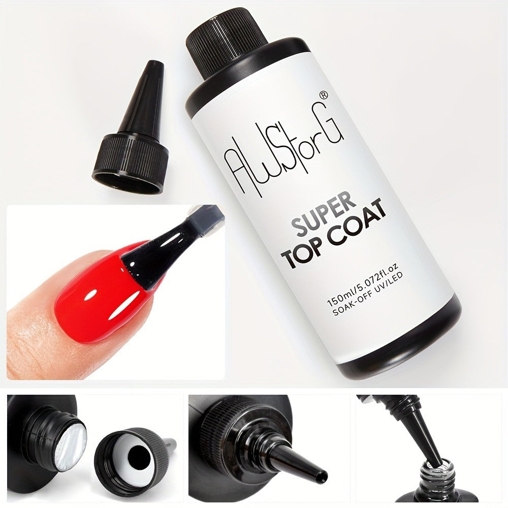 AWStorG 5.07oz Base Gel Super Top Coat Matte Top Coat Gel Polish Soak Off LED Gel Varnish Functional Gel Nail Salon