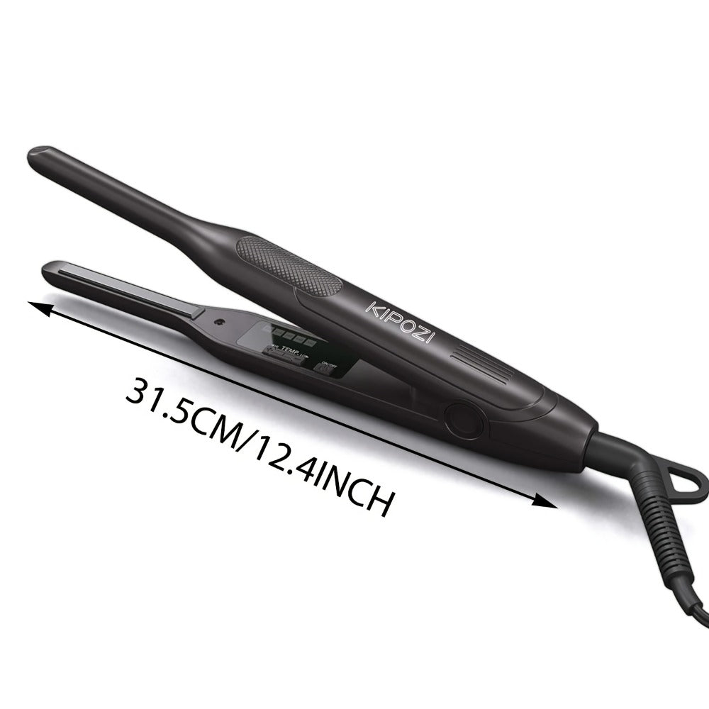 Kipozi 0.3inch Hair Straightener, Short Hair Styling Tools, Beard Care Tools, 2-in-1curly Hair, Curly Hair Straightening, Bangs Styling Small Hairdressing Tools, Unisex Hairdressing Tools, Hair Straightener for Men And Women, Valentine's Gift