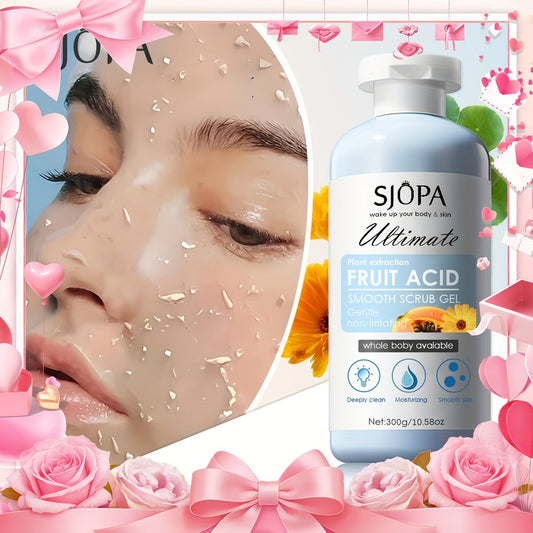 Scrub Gel Set, Body Scrub with Bath Cloth, Deep Cleansing, Contains Aloe Vera, Papaya And Chamomile Plant Extracts, Cleanses The Skin, Moisturizes The Skin, Can Be Used On The Whole Body, Suitable for All Skin Types. The Perfect Valentine's Day Gift