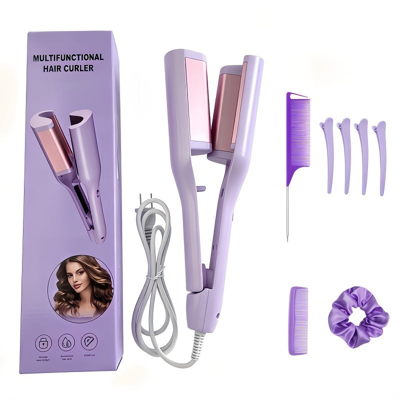 32mm Women's Curling Iron, 30-second Rapid with Adjustable Temperature Settings, Creates Long-lasting Deep U-shaped and M-shaped Curls, Delivers Salon-level Smooth Results, a Gift for Her, Mother's Day Gift