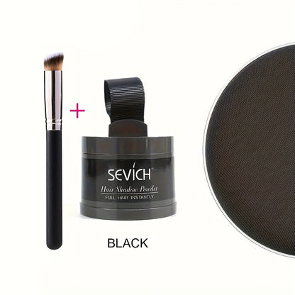 Root Coverage Powder for Thinning Hair - Hairline Concealer with Natural Shadow Effect, Voluminous Lift & Lightweight Formula, Sensitive Scalp Safe, Easy Brush Application for Men & Women All Hair Types