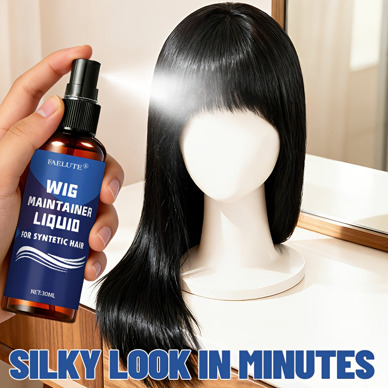 Wig Conditioning Mist Spray - Detangle And Smooth with Shine - Dry Rough Look - Anti-Frizz End - Light Mist, No Heavy Feel - for Synthetic And Wigs, Straight Curly Long Short Daily Styling
