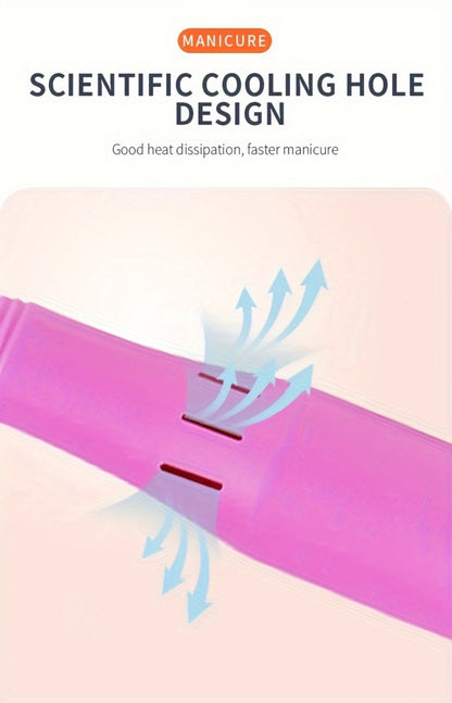 Electric Nail Drill Machine 20000RPM Professional Manicure Pedicure Kit with 6 Drill Bits 50 Sanding Bands Cuticle Remover Nail File Set for Acrylic Gel Nails Home Salon Use