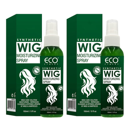 Synthetic Wig Spray Leave-In Conditioner - Revitalizes & Refreshes Wigs & Hairpieces, Cleanses Between Washes, Extends Lifespan, Soft Fresh Scent, Daily Wig Care Spray for Synthetic Hair