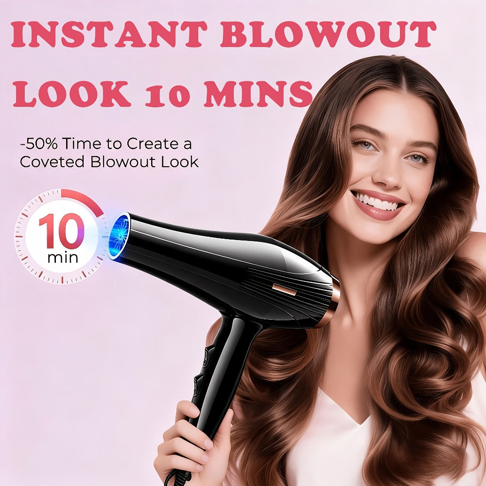 MORFONE All-in-one High-end Home Professional Hair Dryer. A Hair Dryer Set with Various Accessories Such As A Comb, Hair Clip, And Nozzle. Suitable for Family Or Travel Use- Hair Care Festive&Festival Gift for Loved Ones