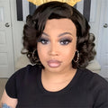 Brief Brown Wig, Short Bob Wig, Curly Short Wig, Pixie Cut Hairpieces, Synthetic Wigs for Women, Short Hairstyles for Halloween, Christmas Celebrations, And Music Festivals