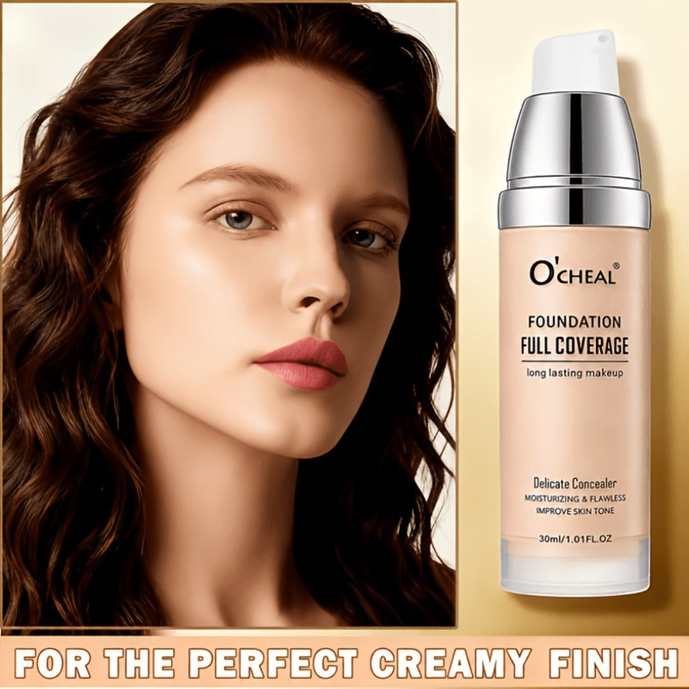 Air Cushion Foundation 2.0 Matte Finish High Coverage Moisturizing Lightweight Smooth Natural Nude Look Buildable Liquid Foundation Women Makeup
