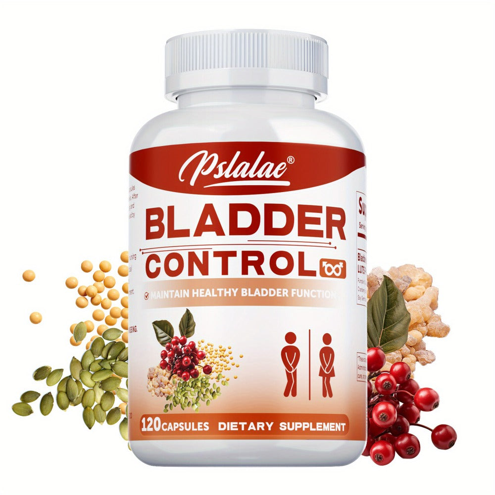 Bladder Control - with Cranberry, Pumpkin Seed, Soy Germ, Supports Urinary Tract Health, Supports A Good Night Sleep, for Women & Men - 120pcs